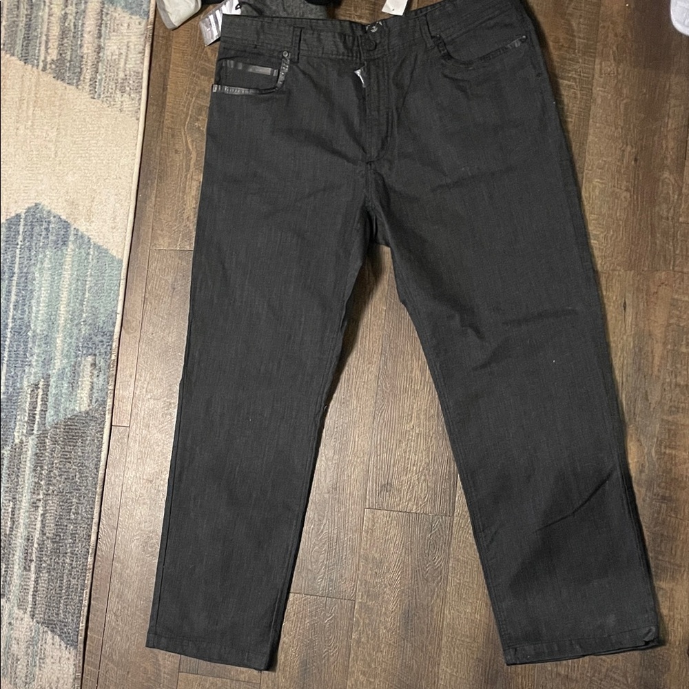 Point Zero Men's Dark Gray Straight Jeans